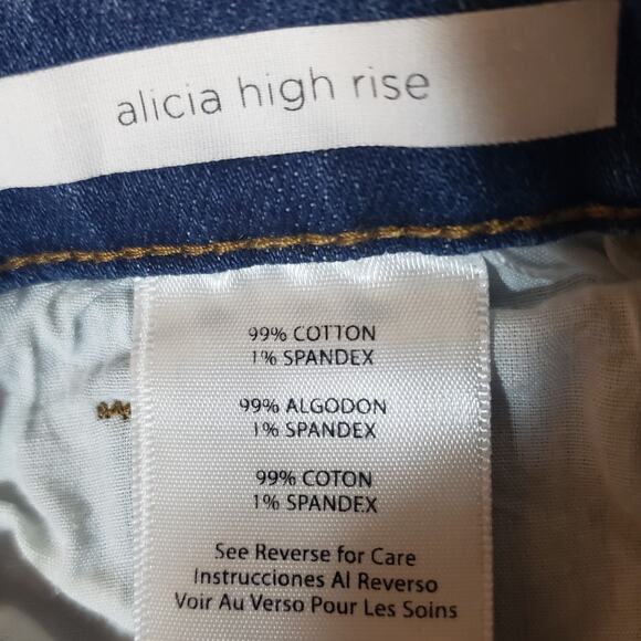 STS Blue Size 27 Women's Jeans Alicia High Rise Cropped Raw Hem Button Fly - Picture 6 of 12